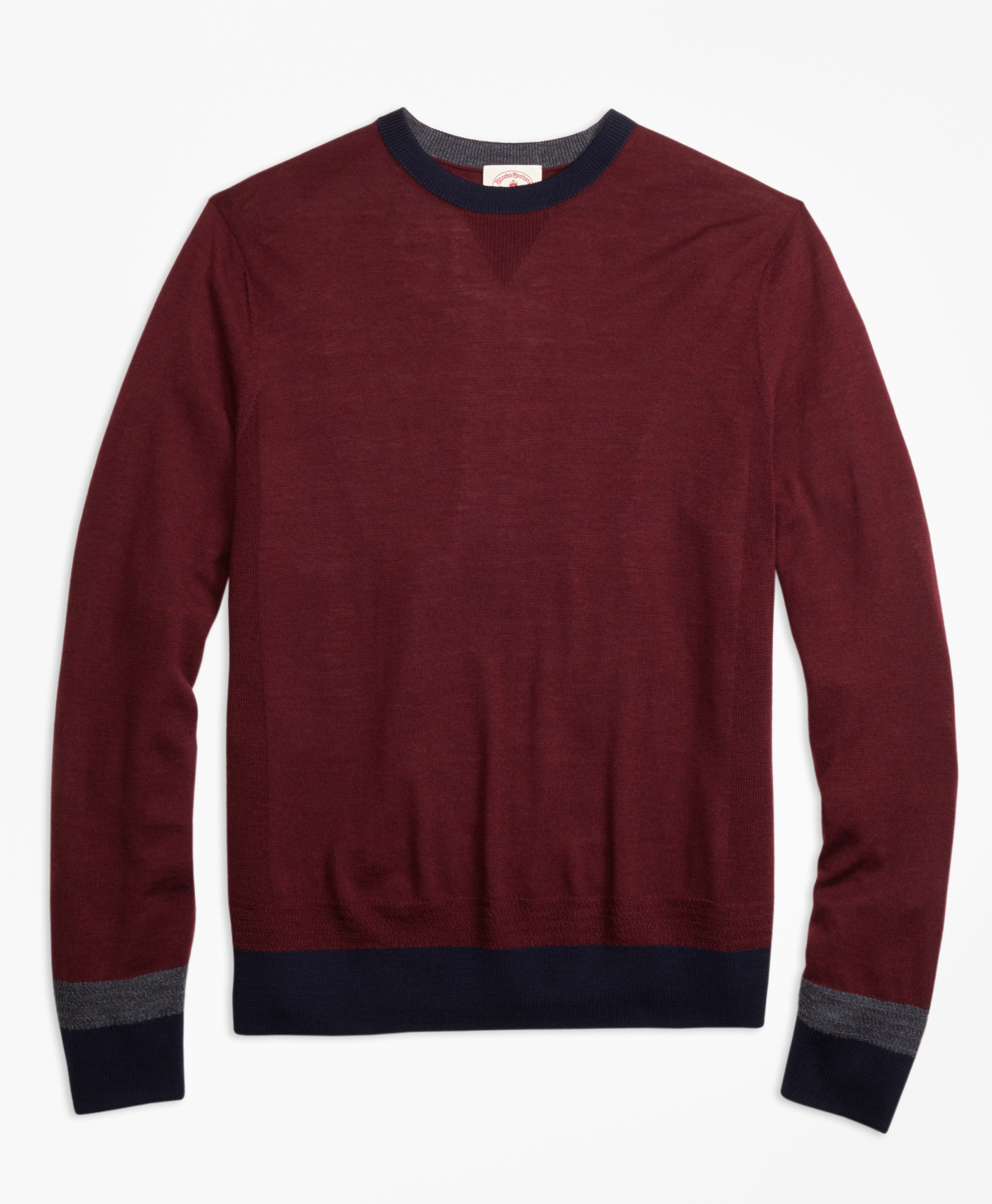 Colorblock Merino Wool Sweater