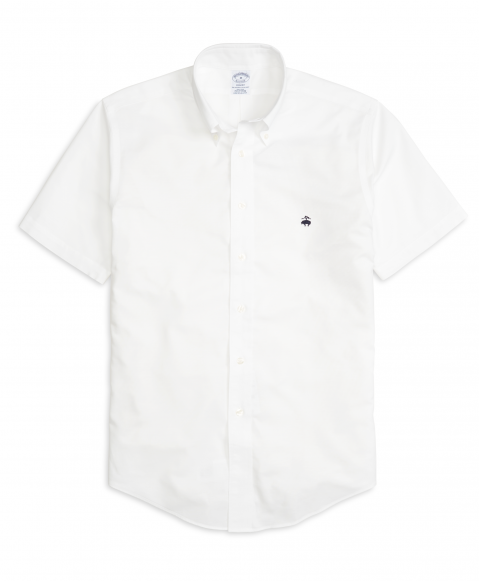 Non-Iron Regent Fit Oxford Short-Sleeve Sport Shirt